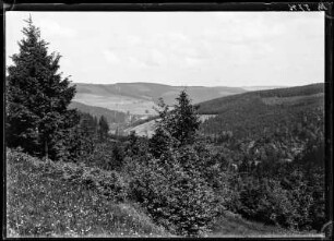 Wolkenstein (Erzgebirge). Blick von der Himmelsleiter
