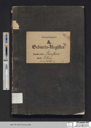 Geburtsregister Booßen 1893