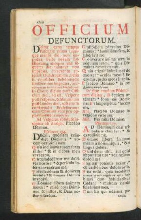 Officium Defunctorum