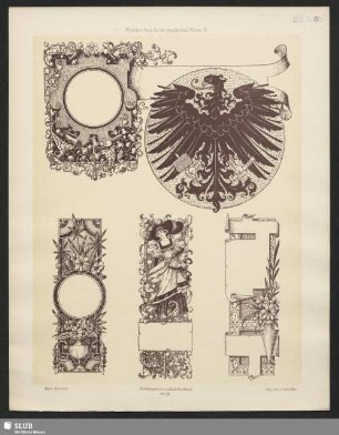 Cartouche, Buchdrucker-Adler, Randleisten
