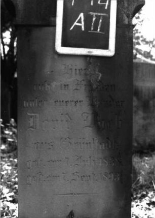 Grabstein A II/4/14 (Detailaufnahme)