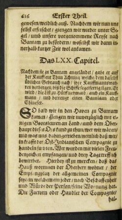 Das LXX. Capitel.