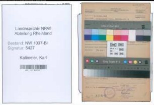 Entnazifizierung Karl Kallmeier , geb. 25.09.1902 (Gruebsteiger)