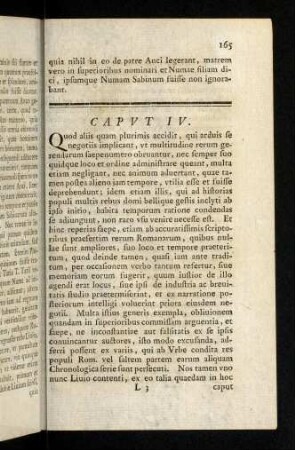 165-185, Caput IV