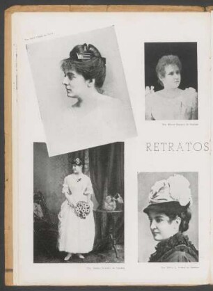 Retratos de ayer : [Fotografías de] Sra. Sara Urioste de Terra [y] Sra. Albana Eastman de Ramírez [y] Sra. Carmen Belgrano de Posadas [y otras]