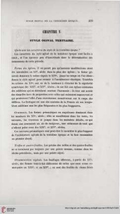 Chapitre V: Style ogival tertiaire