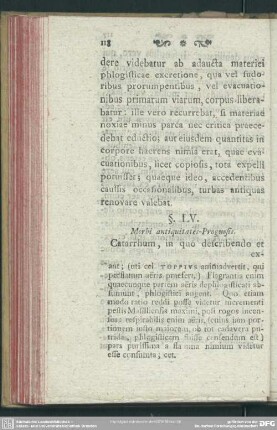 §. LV. Morbi antiquitates-Prognosis