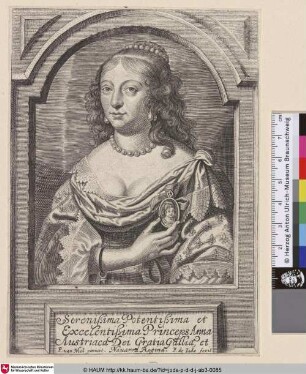 Serenissima Potentissima et Excelentissima Princeps Anna Austriaca Dei Gratia Gallia et Navarra Regina.