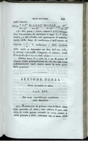 Sezione Terza. Delle Macchine In Moto.