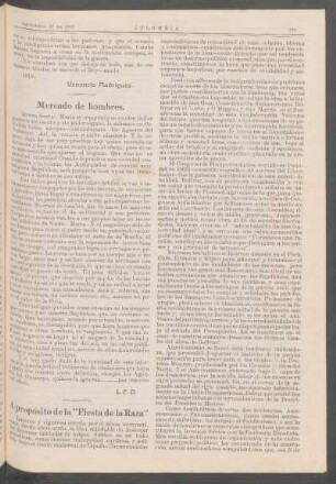 A propósito de la "Fiesta de la Raza"