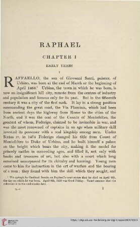 Chapter I: Early years