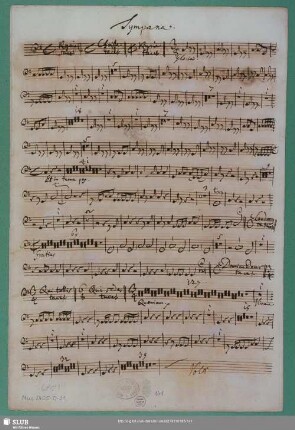 Tympana : Schreiber: Bach, Johann Sebastian