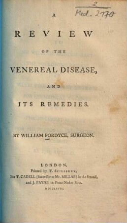 A Review Of The Venereal Disease, And Its Remedies