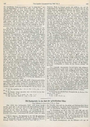 407-416 Die Eucharistie in der Zeit der griechischen Väter
