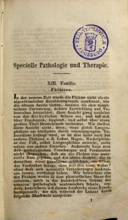 Allgemeine und specielle Pathologie und Nosologie. 4