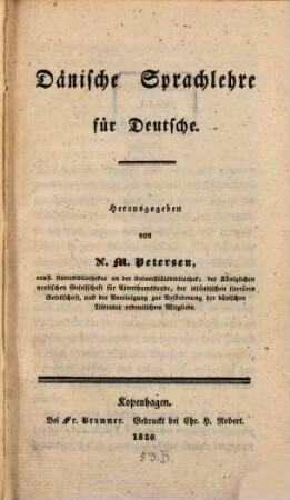 Dänische Sprachlehre für Deutsche