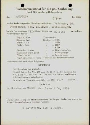 Sautermeister, Reinhard, Dr.