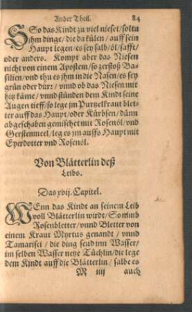 Von Blätterlin deß Leibs. Das xvii. Capitel.