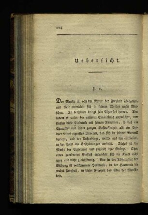 Uebersicht.