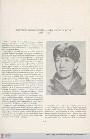 49: Krystyna Józefowiczówna jako historyk sztuki : (1917-1985)