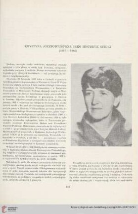 49: Krystyna Józefowiczówna jako historyk sztuki : (1917-1985)
