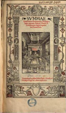 Svmmae [Summae] Quaestionum Ordinariarum Theologi recepto pr[a]econio Solennis Henrici A Gandauo, cum duplici repertorio, Tomos ..., 1