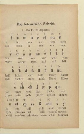 Die lateinische Schrift