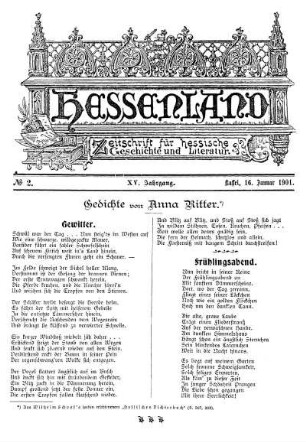 No. 2, 16. Januar 1901