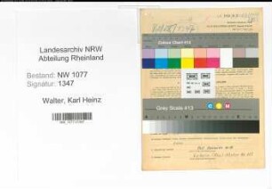 Entnazifizierung Karl Heinz Walter , geb. 04.08.1921 (Polizist)