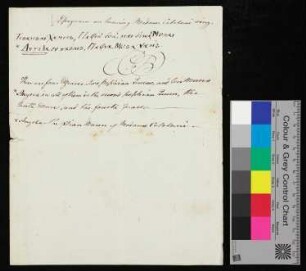 Brief/Handschreiben, teils griechisch