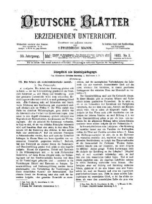 Dörpfeld als Sozialpädagoge : (Fortsetzung)