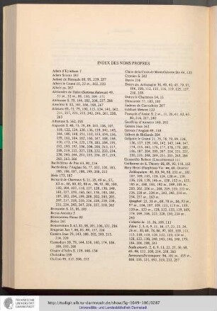 Index des noms Propres