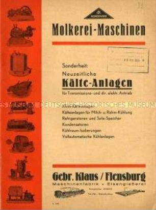 Molkerei Maschinen / Neuzeitliche Kälte-Anlagen