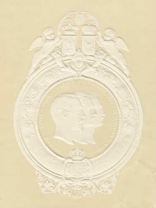 Regentenabbildungen von Kaiser Napoleon III., König Wilhelm I. von Württemberg und Zar Alexander II. von Russland