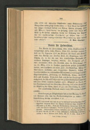 Verein für Heimatschutz.