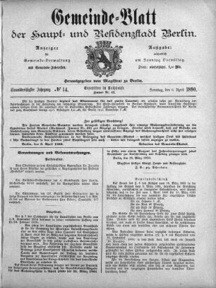1890,14: No. 14, 6. April 1890