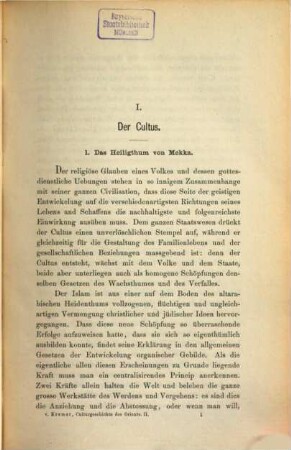 Culturgeschichte des Orients unter den Chalifen, 2