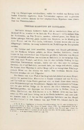 Teritiäre Kalksteine mit Radiolarien
