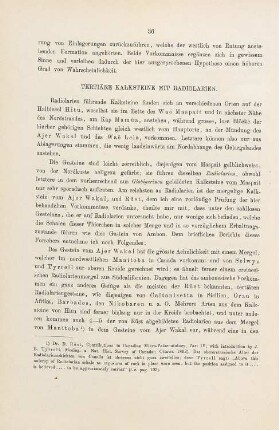 Teritiäre Kalksteine mit Radiolarien