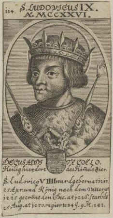 Bildnis von Ludovicus IX., König von Frankreich