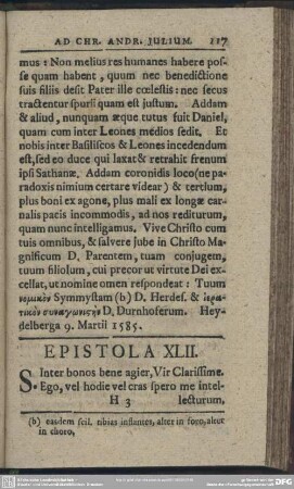 Epistola XLII