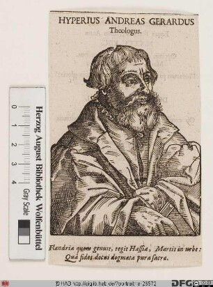 Bildnis Andreas Hyperius (eig. Andreas Gerhard od. Gheeraerdts)