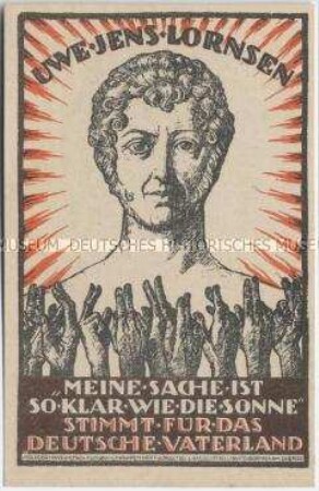 Postkarte zur Volksabstimmung in Schleswig