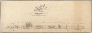 Gsaenger, Gustav; München; Siedlung Angerlohfeld - Südseite (Vogelperspektive), Erprobungstypen für 4-Raumwohnung, Strassenseite (Ansicht)