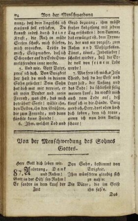 Von der Menschwerdung des Sohnes Gottes.