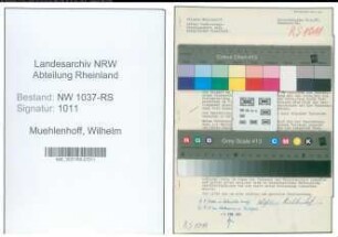 Entnazifizierung Wilhelm Muehlenhoff , geb. 07.05.1891 (Vermess.Inspektor)