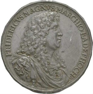 Medaille Regierungsantritt Markgraf Friedrich Magnus 1677