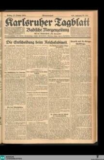 Karlsruher Tagblatt, Morgenausgabe