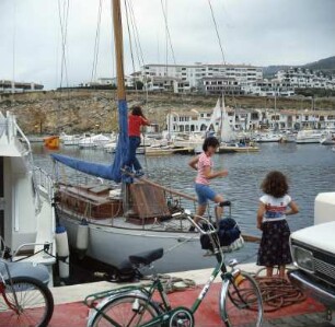 Sitges, Segelhafen : Sitges. Südwestlich von Barcelona. Segelhafen