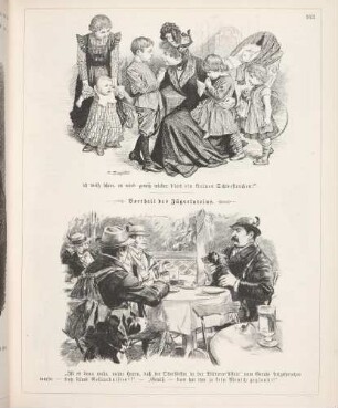 "Der kleine Pessimist" "Vortheil des Jägerlateins"